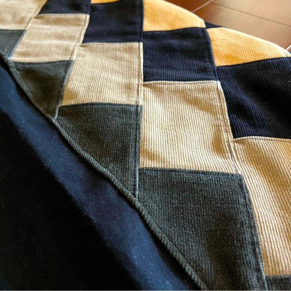 Phish Donut Patchwork Corduroy Pants - Blue Tan Adjustable Waist XXL - Picture 3 of 12